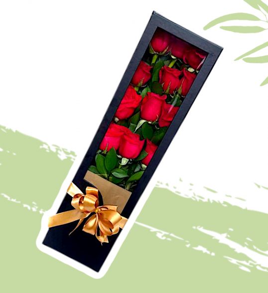 CAJA DE ROSAS AMOR