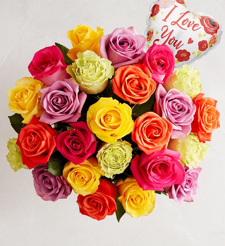 I Love You Assorted Roses