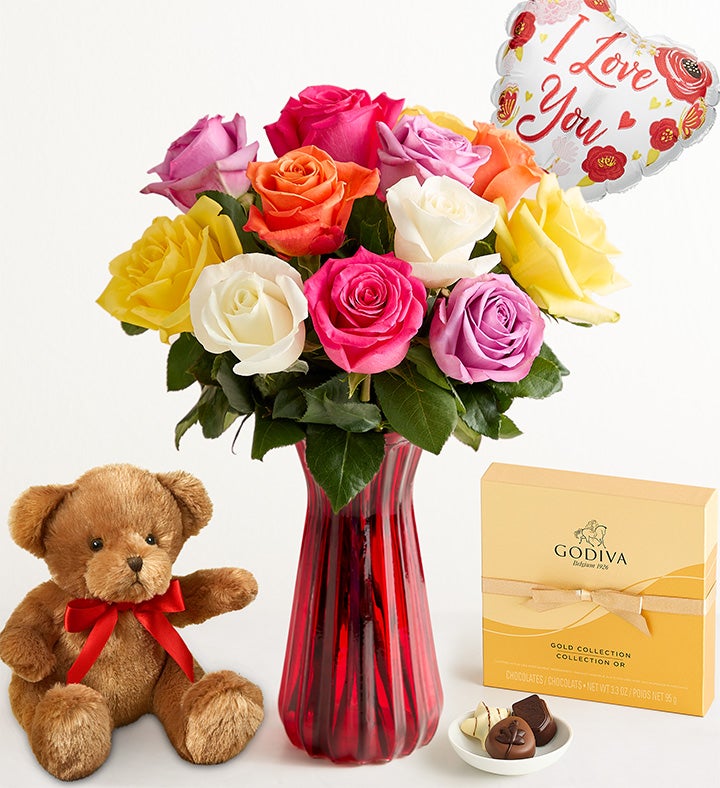 I Love You Assorted Roses