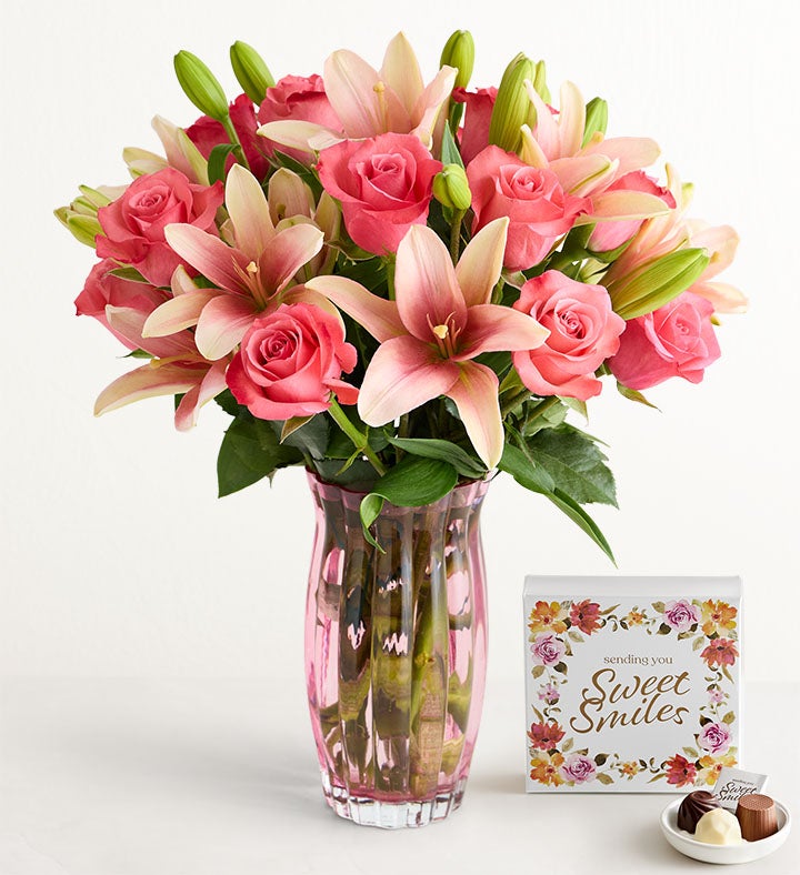 Ramo de Rosas Magníficas con Florero