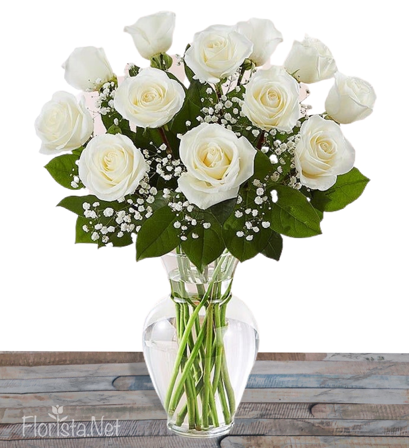Rose Elegance™ Premium Long Stem White Roses