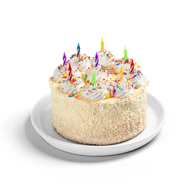 Pastel De Vainilla Con Confeti