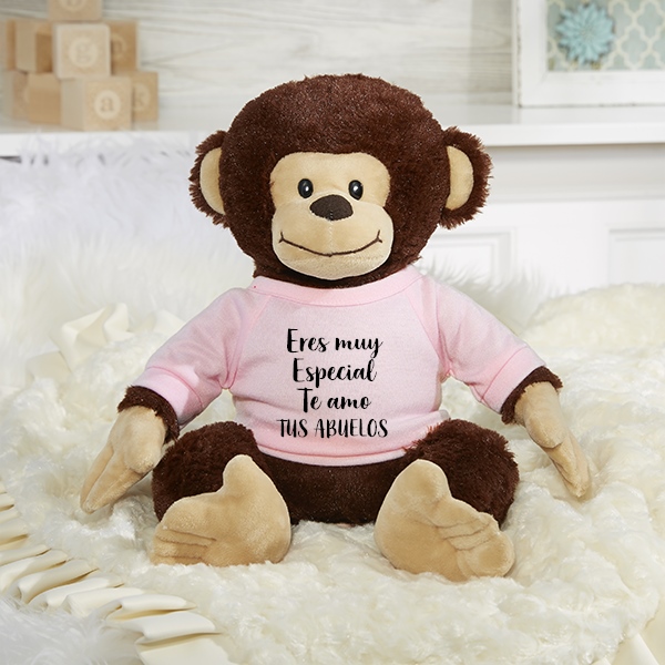 Write Your Own Personalized Plush Monkey