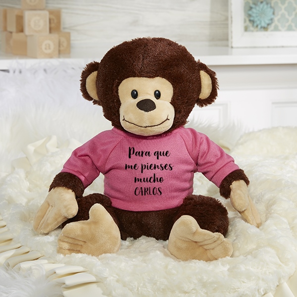 Write Your Own Personalized Plush Monkey